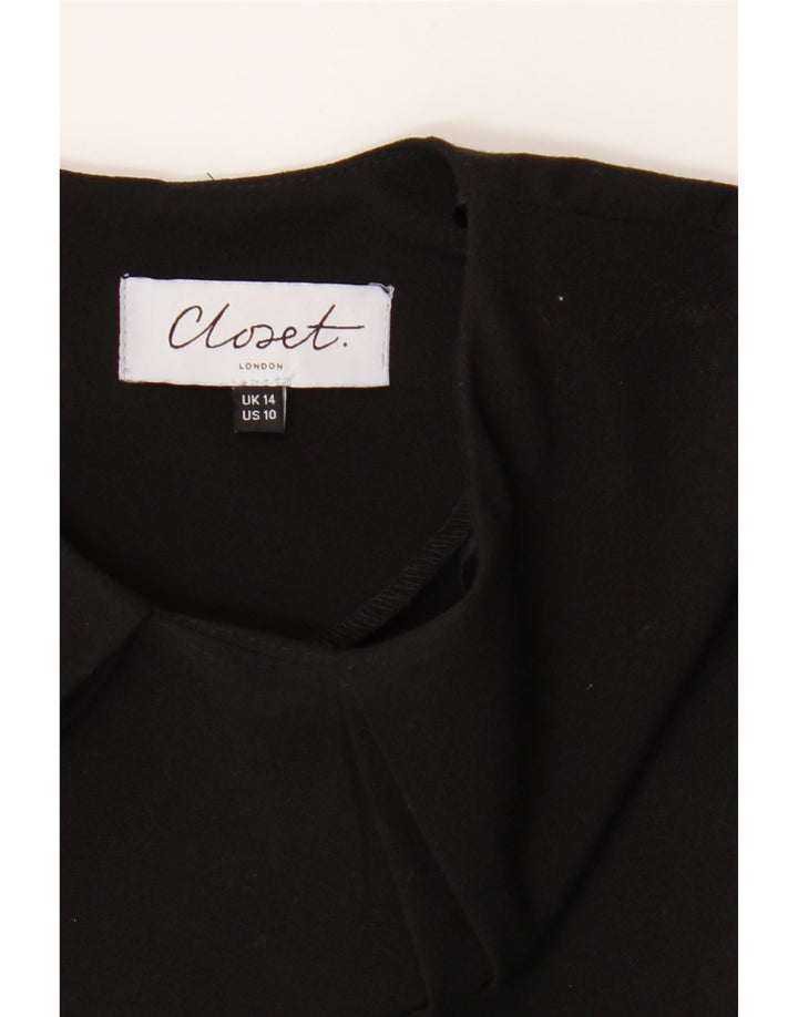 CLOSET Womens Sleeveless A-Line Dress UK 14 Medium Turquoise Paisley Vintage CLOSET and Second-Hand CLOSET from Messina Hembry 