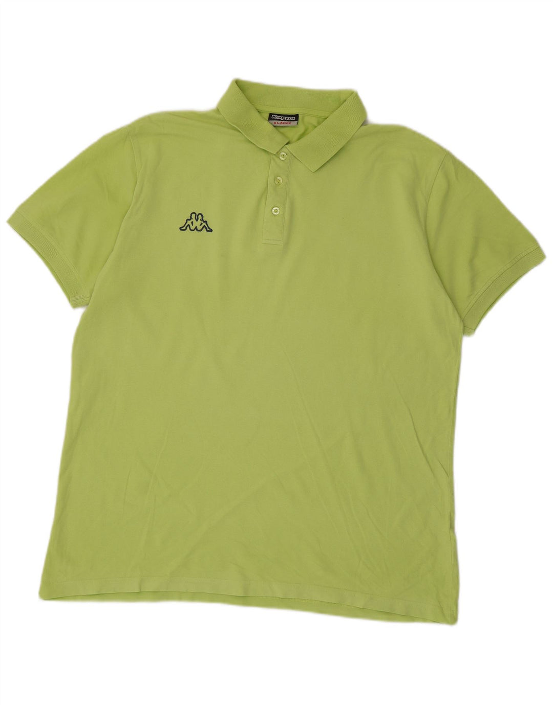 Kappa Herren Poloshirt XL Grüne Baumwolle