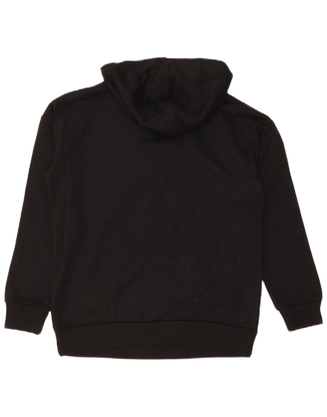 Guess Damen Graphic Hoodie Pullover UK 14 Medium Schwarz