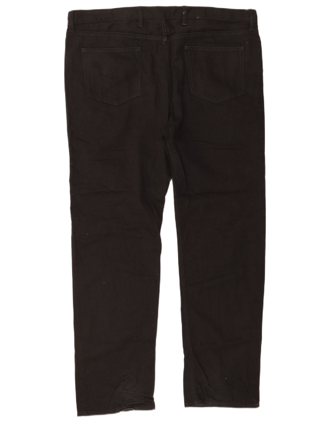 Marks & Spencer Herren-Freizeithose mit normaler Passform, W42, L33, schwarze Baumwolle