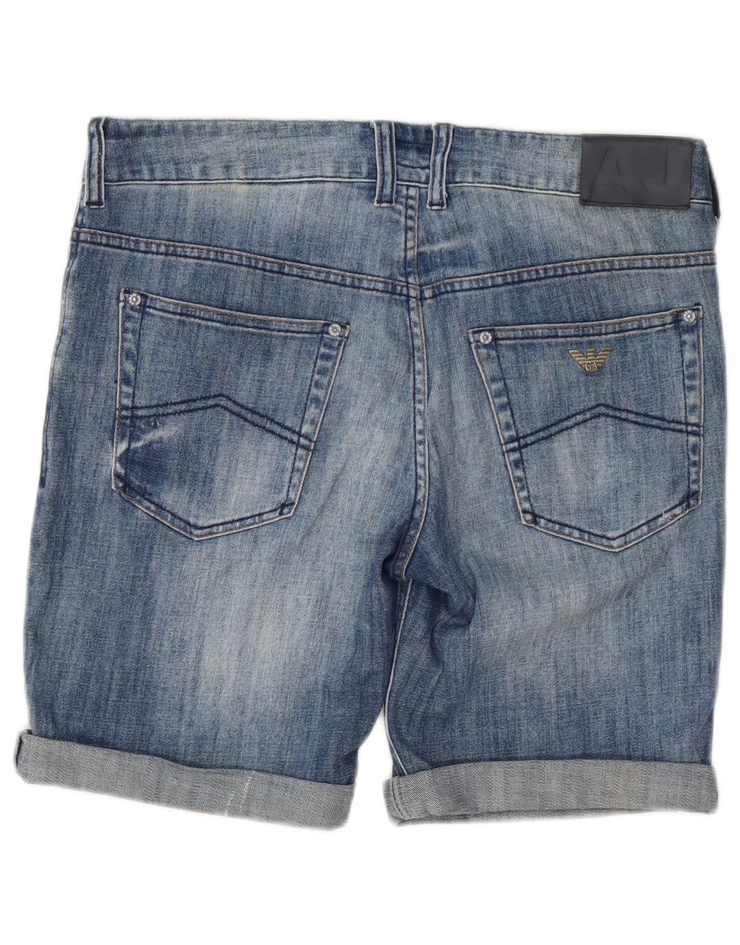 Armani Junior Jungen Jeansshorts 14-15 Jahre W34 Blaue Baumwolle