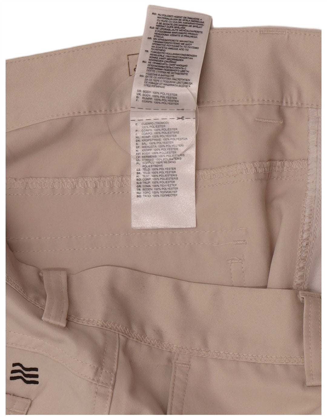 Adidas Herren Straight Chino Hose W32 L30 Beige Polyester
