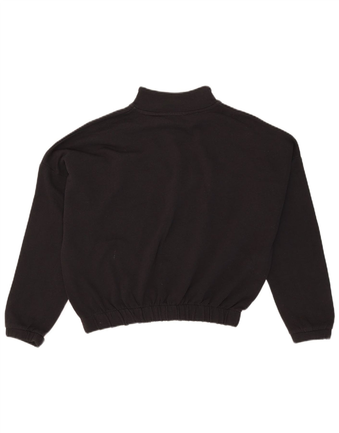 Kappa Damen Übergroßer Grafik-Sweatshirt-Pullover UK 10 Small Schwarz