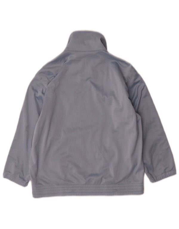 ASICS Jungen-Trainingsanzug-Top-Jacke, 5–6 Jahre, blaues Farbblockdesign