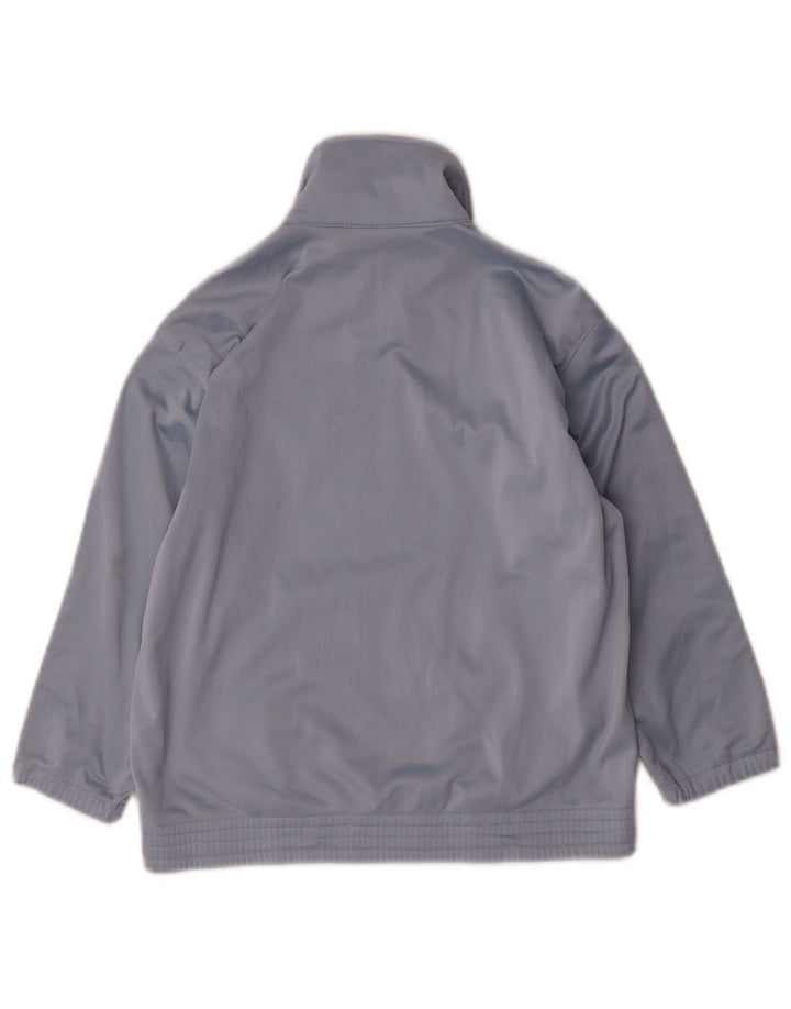 ASICS Jungen-Trainingsanzug-Top-Jacke, 5–6 Jahre, blaues Farbblockdesign