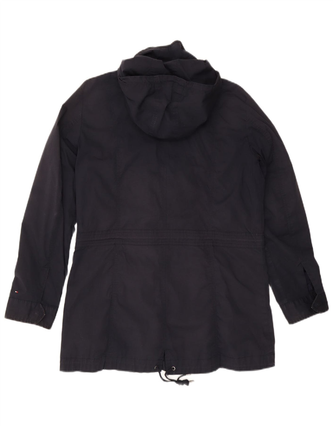 Tommy Hilfiger Damen Kapuzen-Utility-Jacke UK 16 Large Marineblau