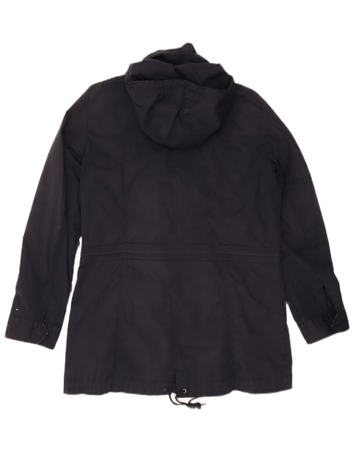 Tommy Hilfiger Damen Kapuzen-Utility-Jacke UK 16 Large Marineblau