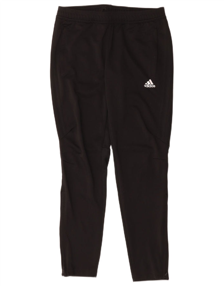 Adidas Damen-Trainingshose UK 12/14 Mittelschwarzes Polyester