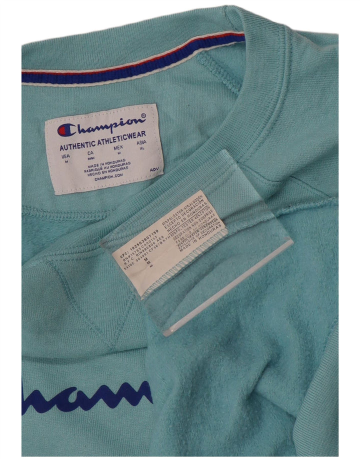 CHAMPION Herren-Sweatshirt mit Grafik, Mittelblau, Polyester
