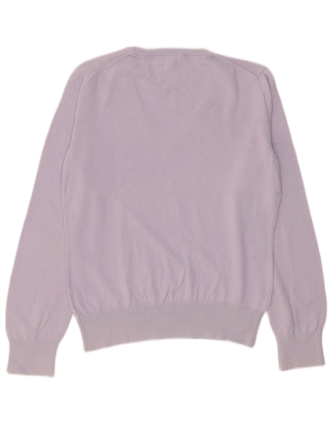 GANT Damen Pullover mit V-Ausschnitt, UK 14, Größe L, Lila, Baumwolle