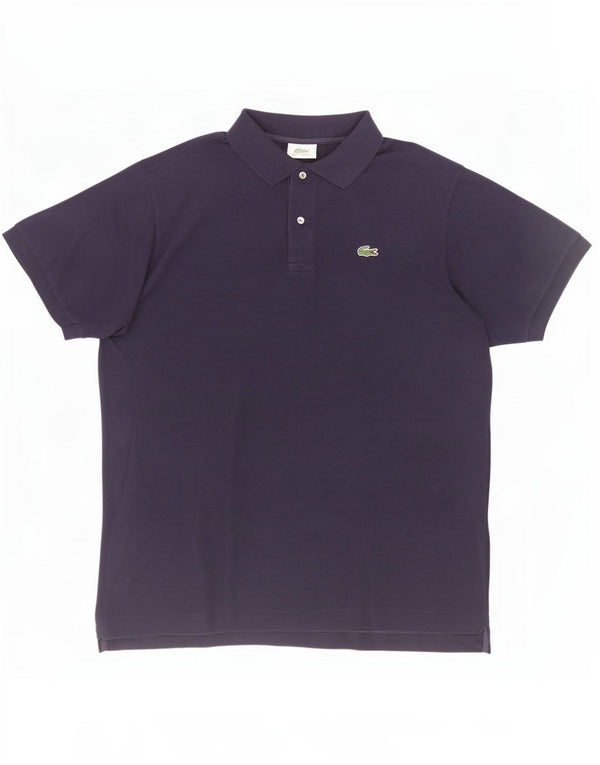 Lacoste Herren-Poloshirt, Größe 6 XL, marineblaue Baumwolle