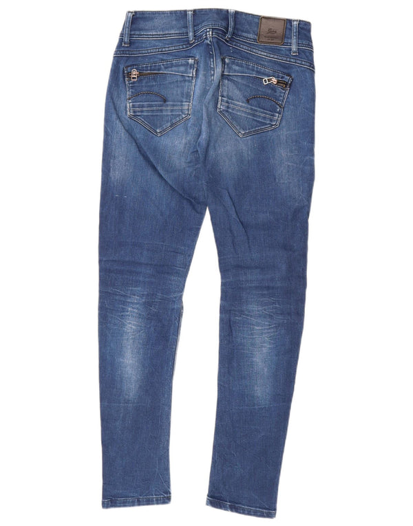 G-Star Damen Skinny Jeans mit niedriger Taille W28 L28 Blau
