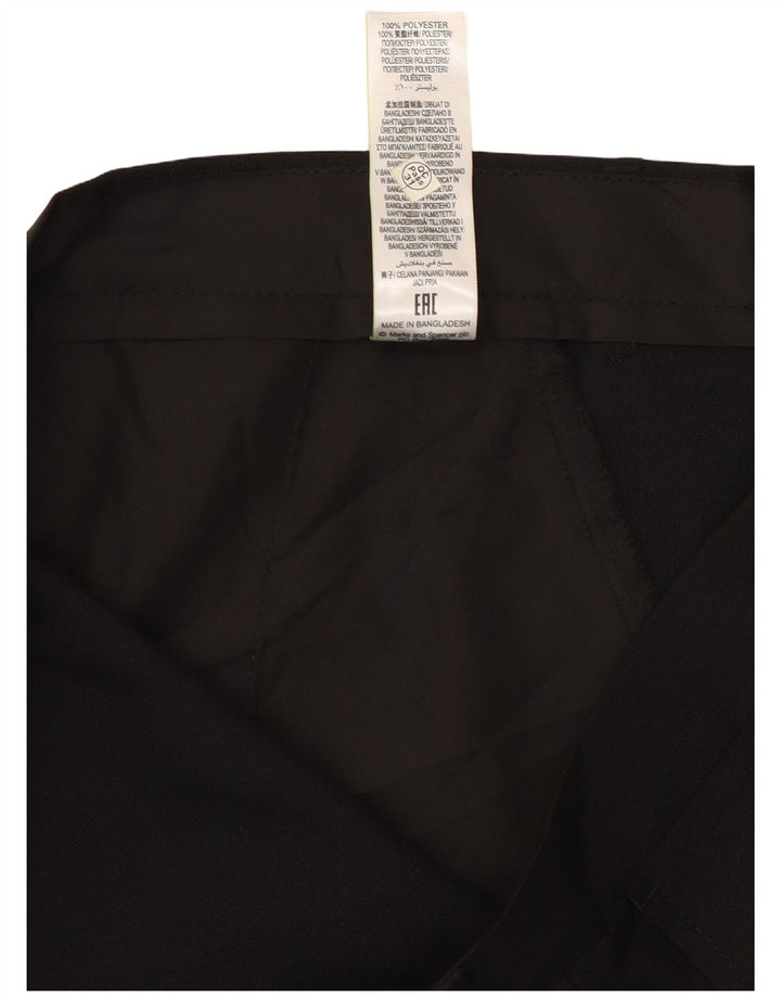 Gerade Herren-Chinohose von Marks & Spencer, W34, L29, Schwarz, Polyester