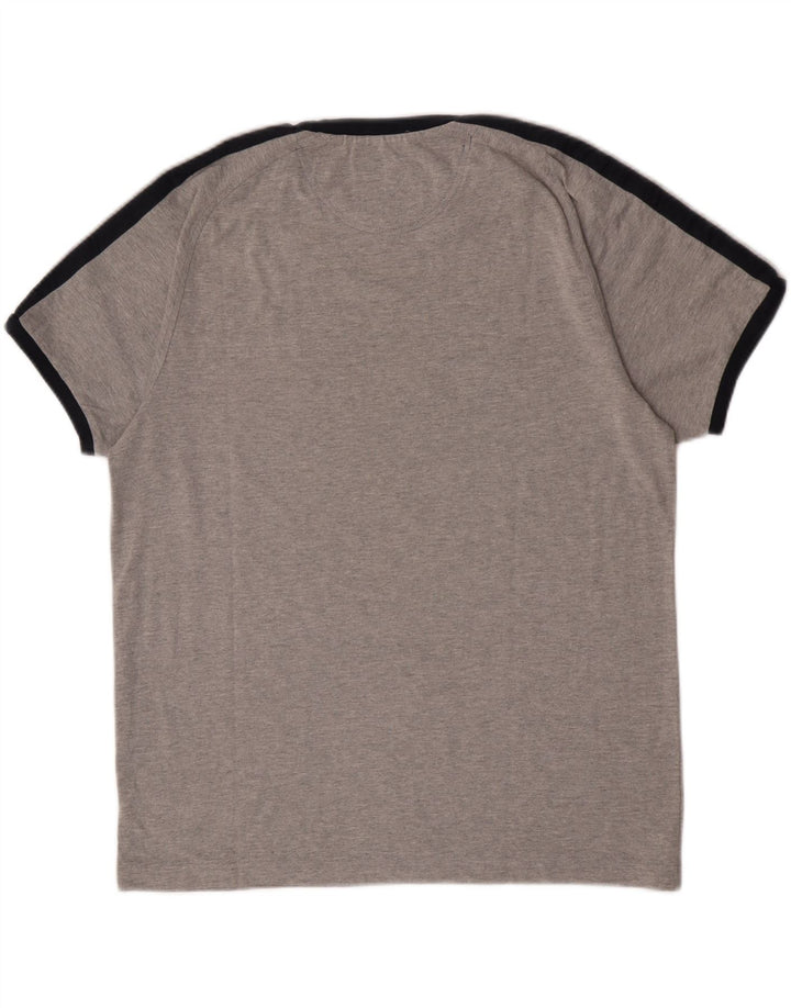 Champion Herren T-Shirt Top Large Grau Baumwolle