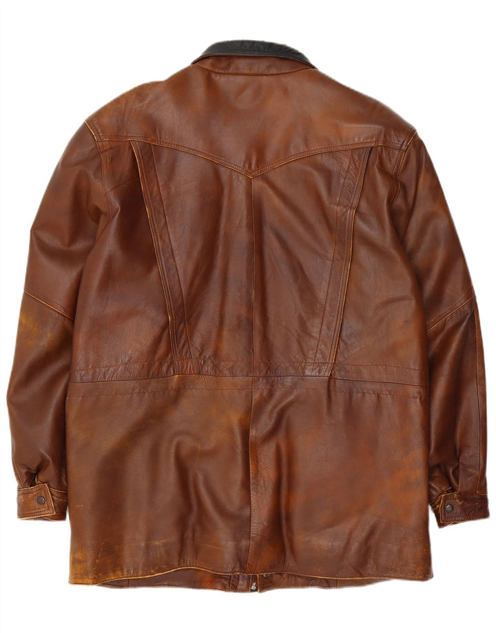 Vintage Herren Lederjacke UK 42 XL Braun