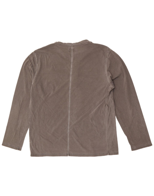 Calvin Klein Mens Graphic Top Long Sleeve Large Grey Cotton Bird