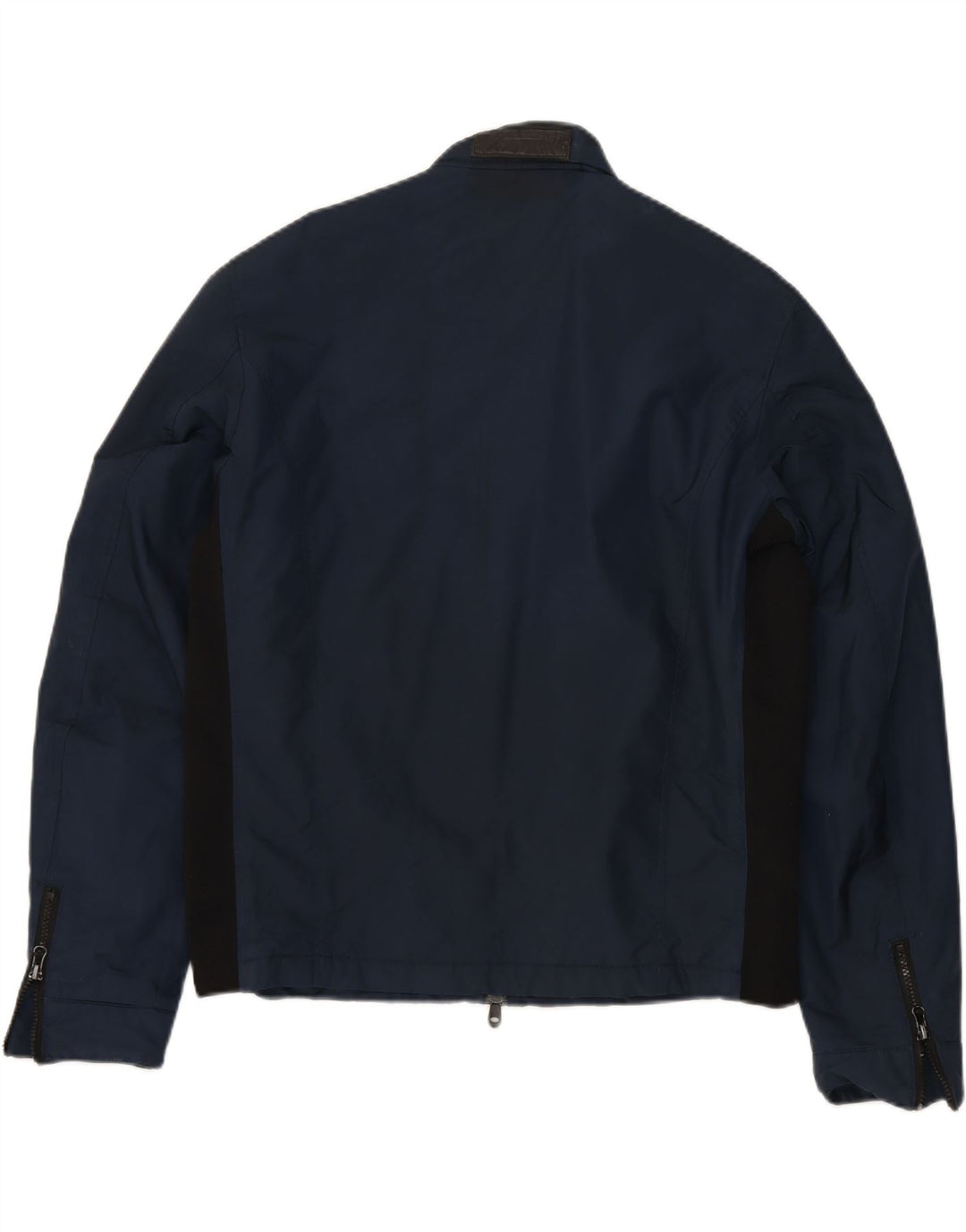 REFRIGIWEAR Mens Windbreaker Jacket UK 44 2XL Navy Blue Colourblock Vintage Refrigiwear and Second-Hand Refrigiwear from Messina Hembry 