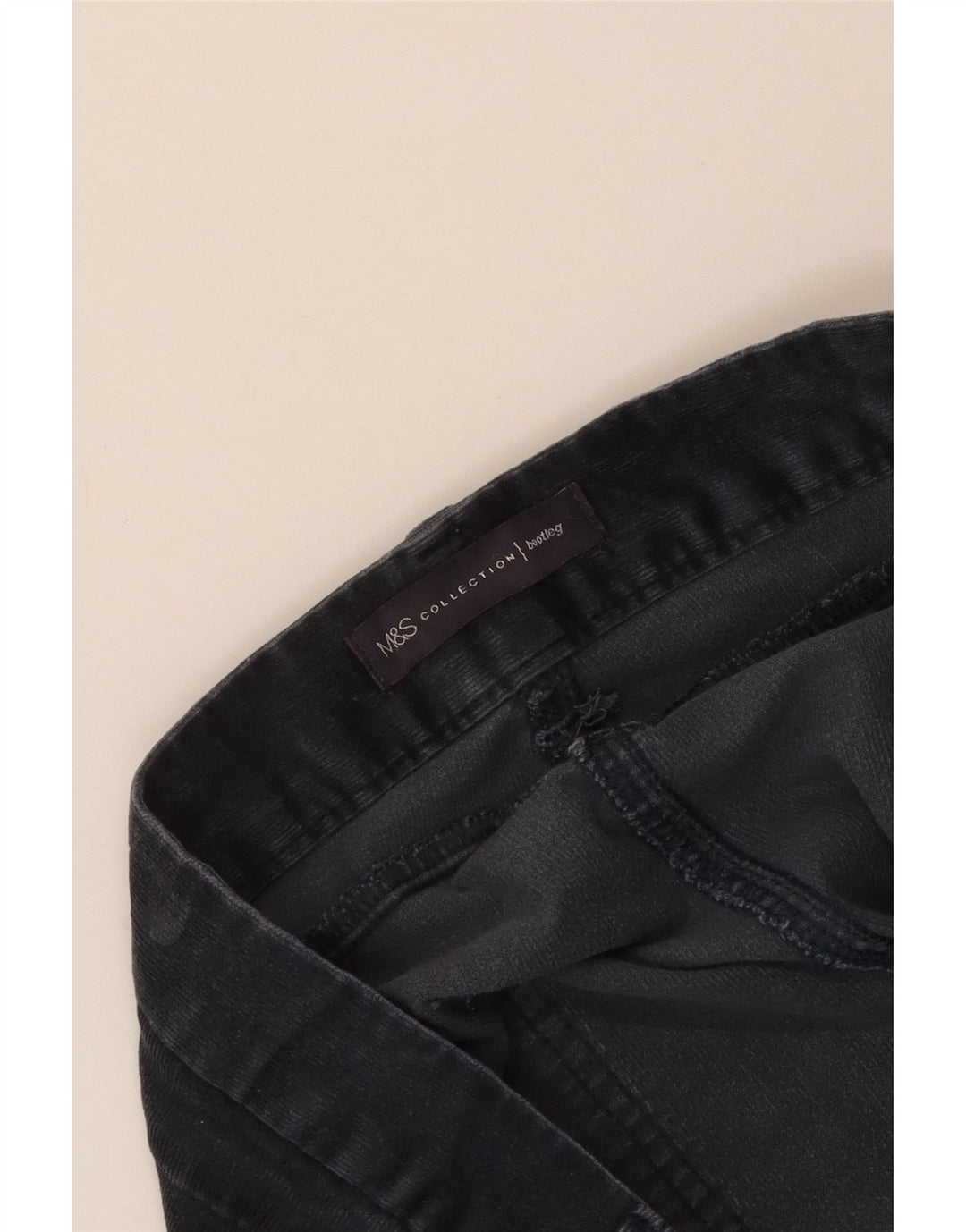 Marks & Spencer Damen Bootcut-Cordhose W40 L33 Marineblau