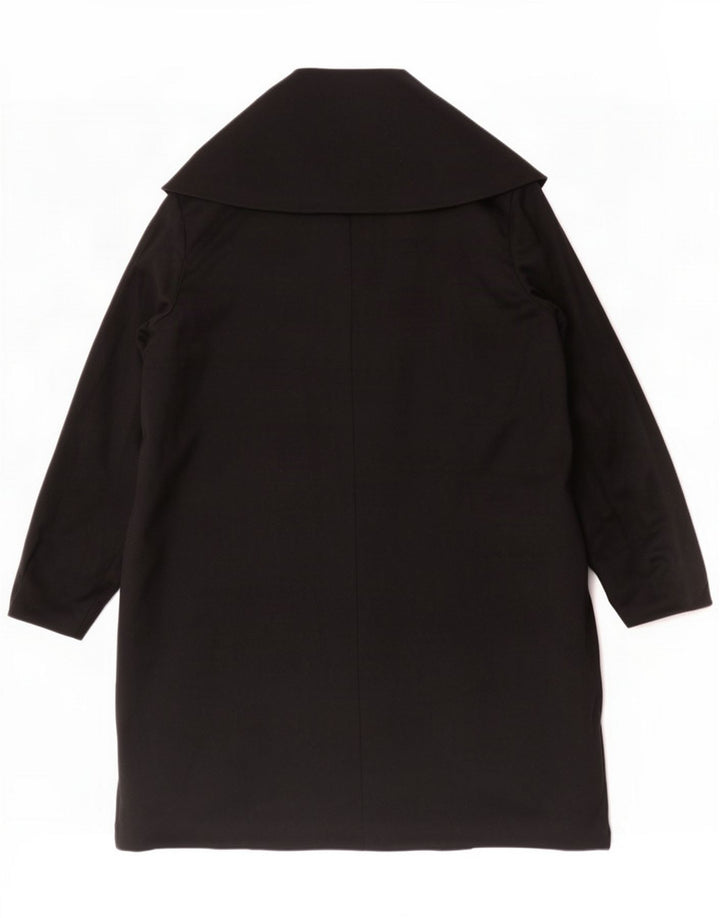 Moschino Damen Mantel UK 16 Large Schwarz