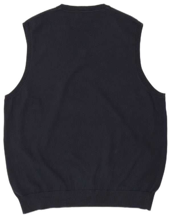 Marks & Spencer Herren Weste Tank Top XL Marineblau Baumwolle