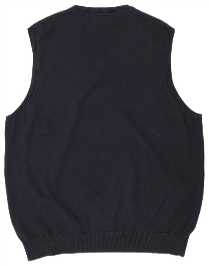 Marks & Spencer Herren Weste Tank Top XL Marineblau Baumwolle