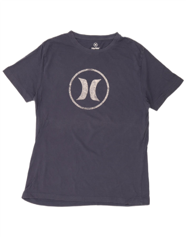 Hurley Herren-T-Shirt mit Grafik, mittelmarineblaue Baumwolle