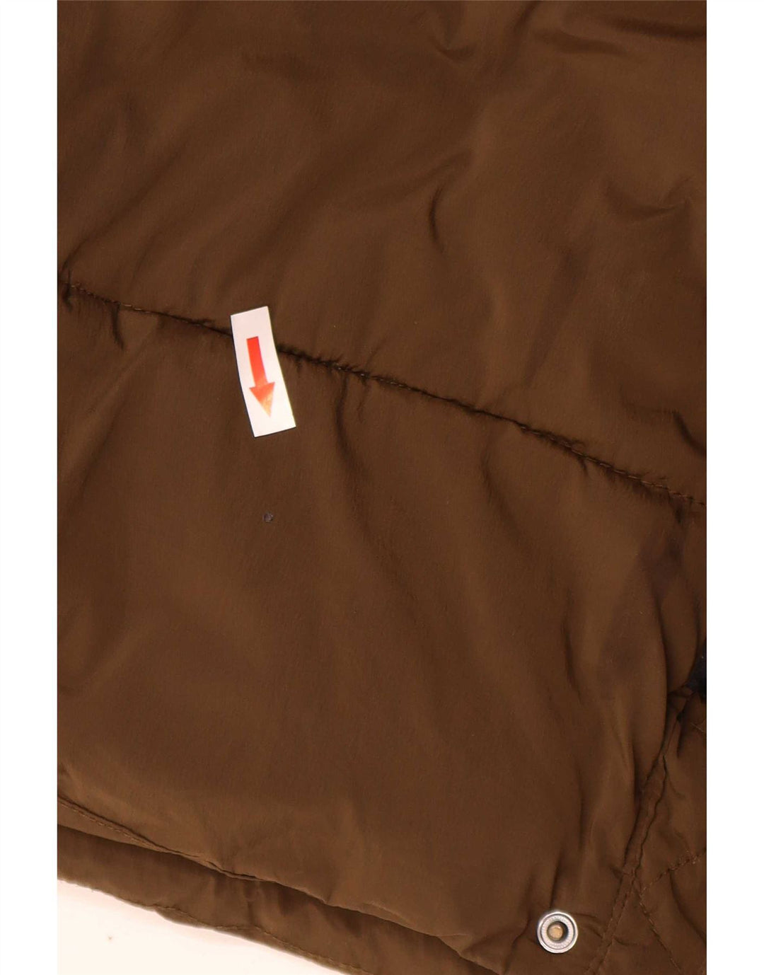 Zara Herren gepolsterter Mantel UK 38 Medium Khaki Nylon Biker