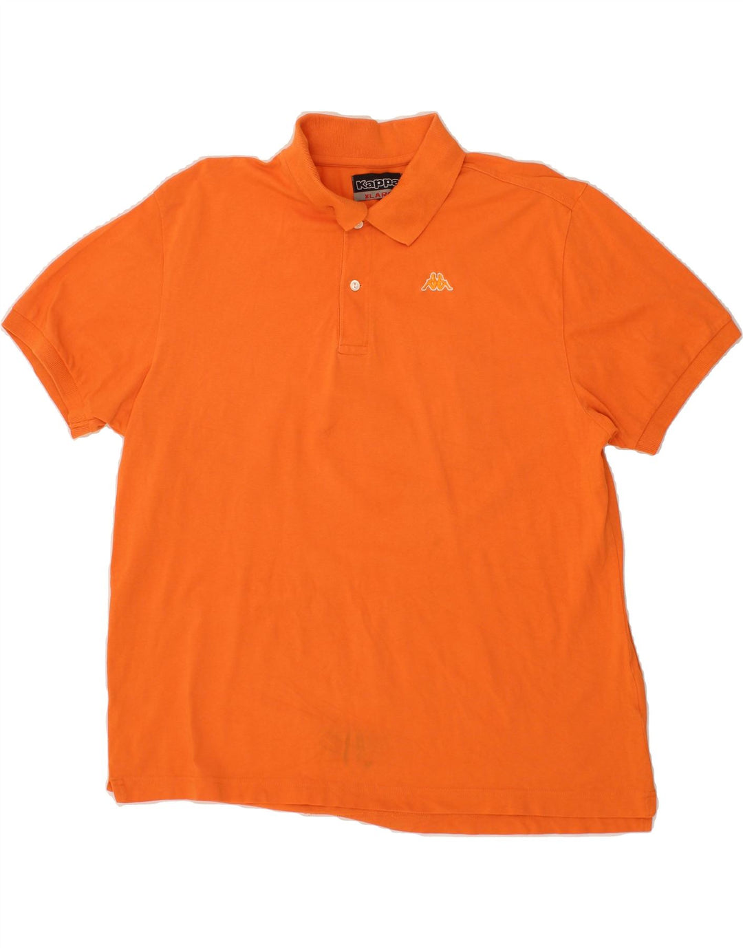 KAPPA Mens Polo Shirt XL Orange Cotton Vintage Kappa and Second-Hand Kappa from Messina Hembry 