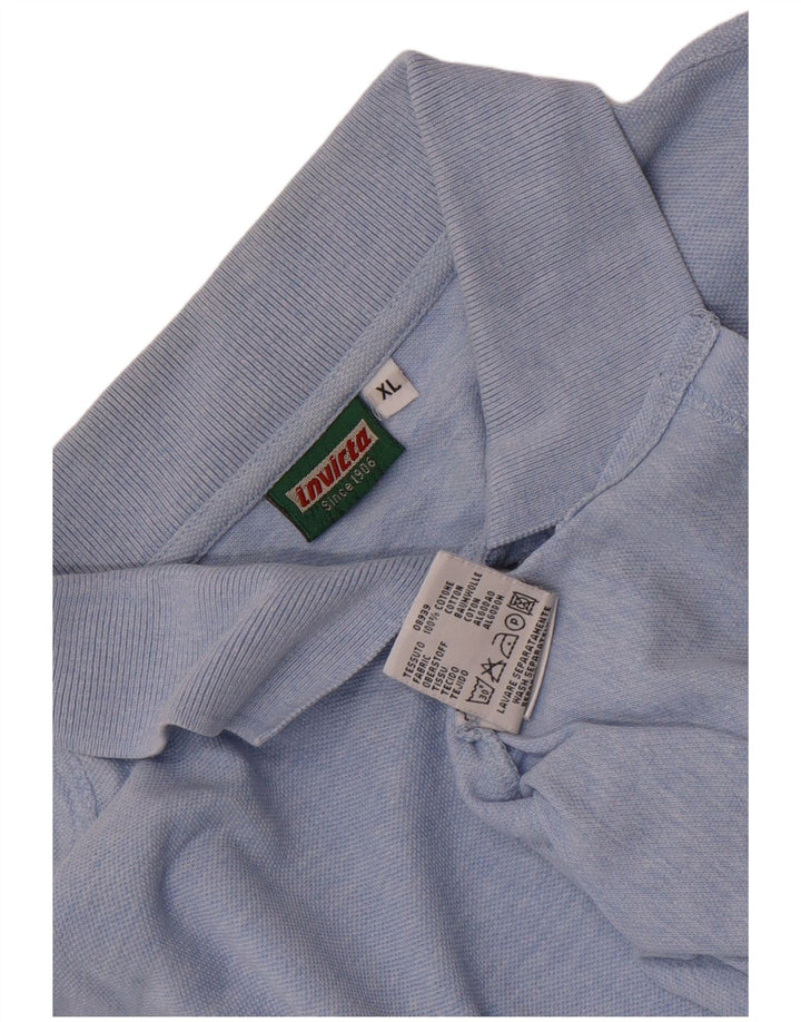 Invicta Herren Poloshirt XL Blau Baumwolle