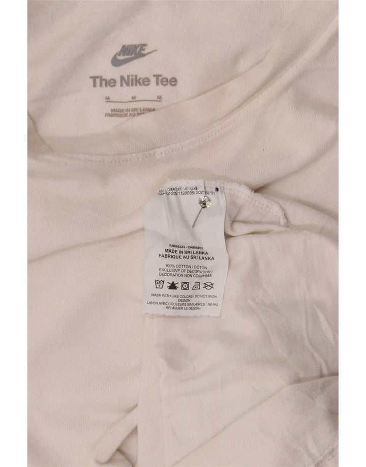 Nike Herren T-Shirt Top aus mittelweißer Baumwolle