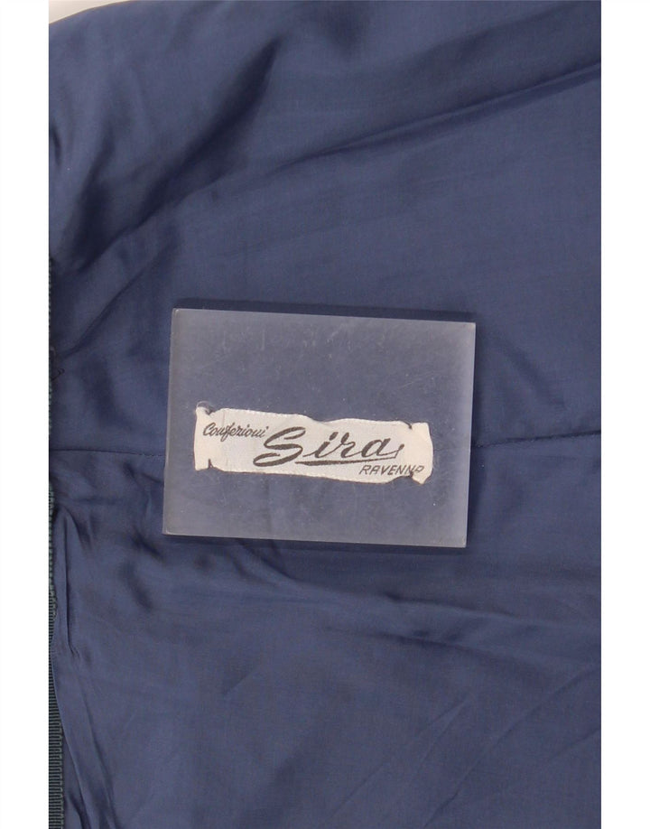 Vintage Damen Plissee Minirock W30 Medium Marineblau