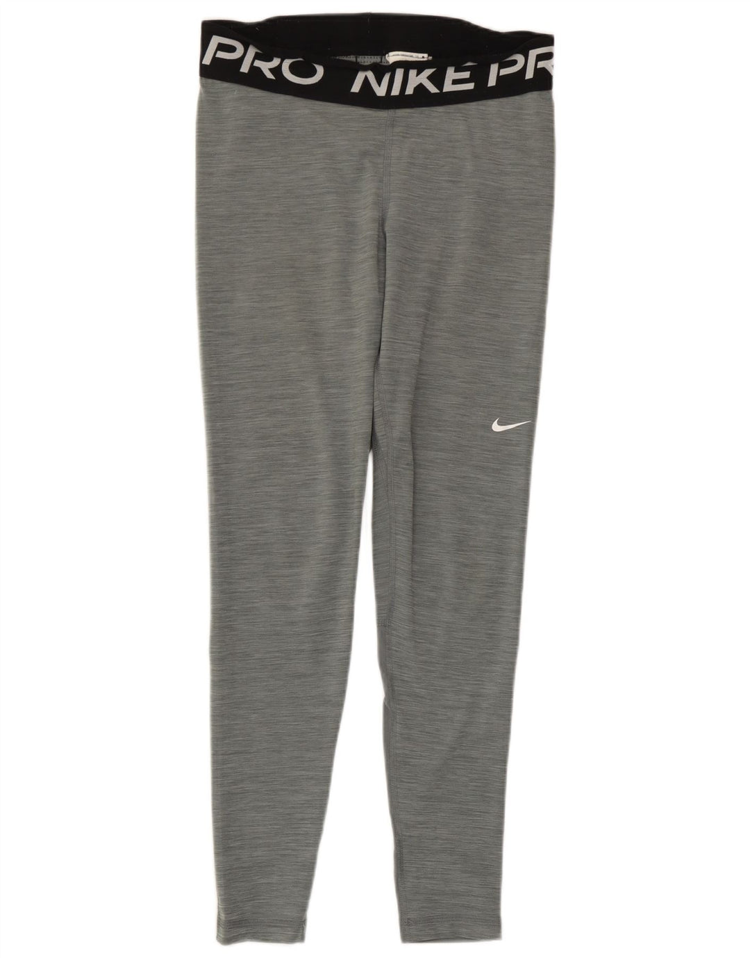 Nike Damen Dri Fit Graphic Leggings UK 12 Mittelgrau Farbblock