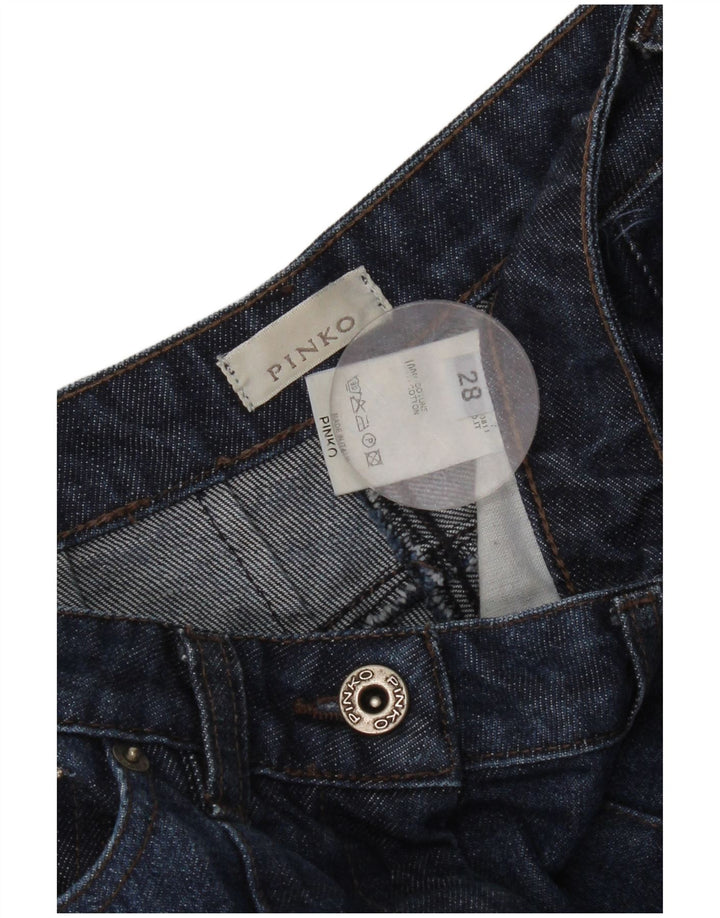 Pinko Damen Slim Jeans W28 L28 Blaue Baumwolle