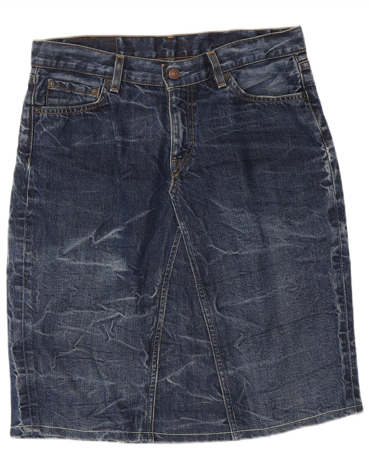 LEVI'S Damen-Jeansrock W31, mittelmarineblaue Baumwolle
