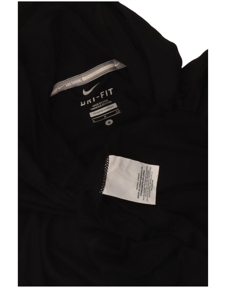 Nike Damen Dri Fit T-Shirt mit Kapuze, UK 10, Größe S, Schwarz, Polyester