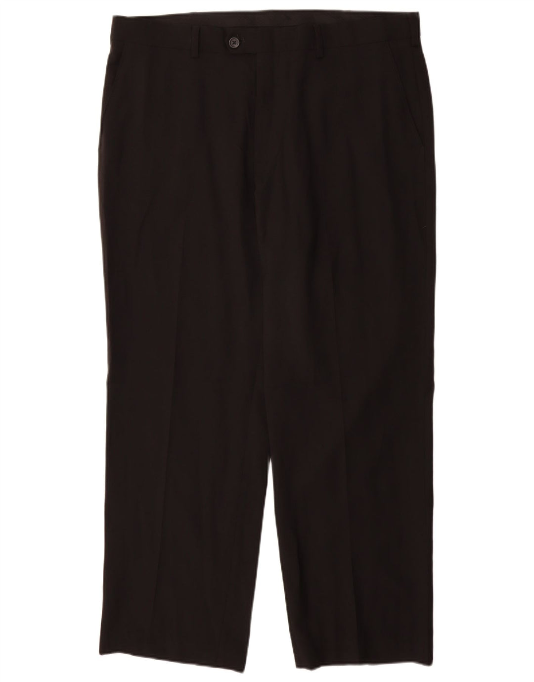IZOD Herren-Anzughose, gerade, W38, L30, Schwarz, Polyester