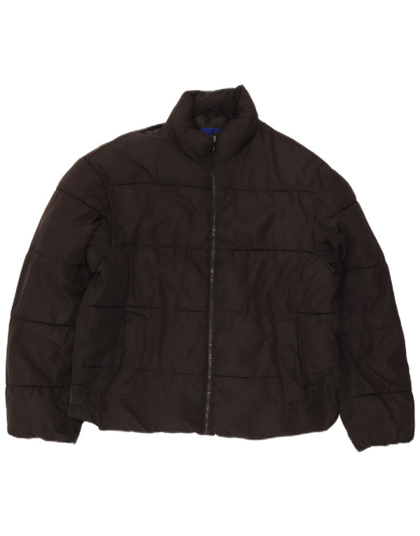 Jack & Jones Herren Wattierte Jacke UK 38 Medium Schwarz Polyester