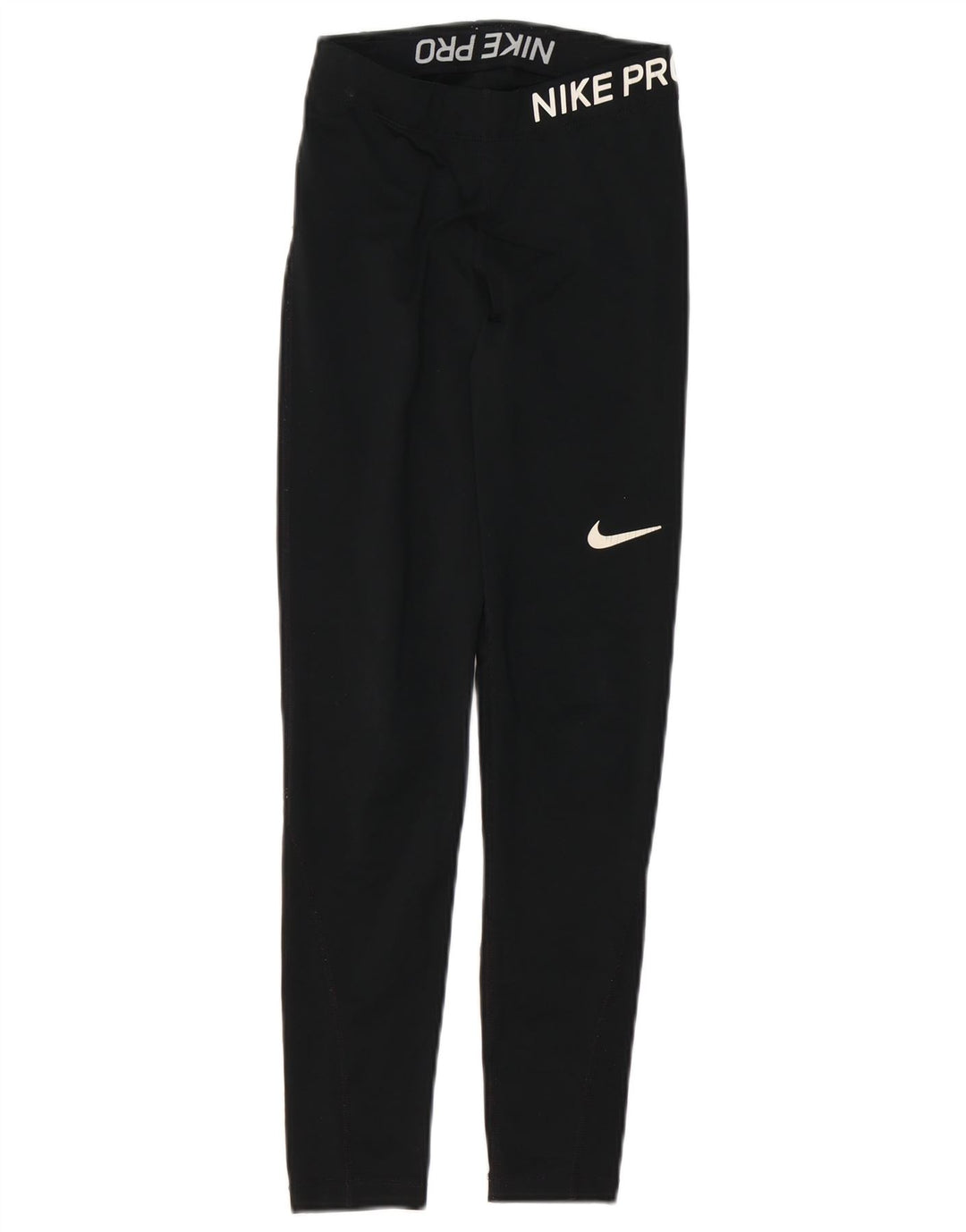 NIKE Damen Dri Fit Graphic Leggings UK 4 XS Schwarz