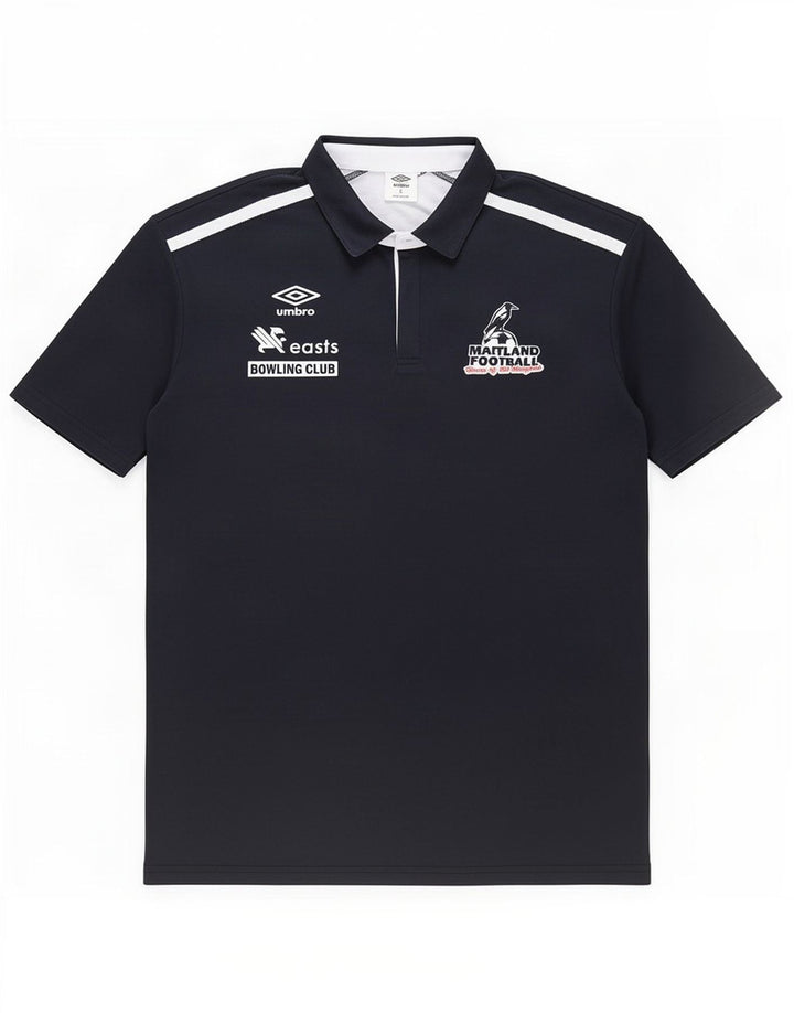 Umbro Herren Graphic Rugby Poloshirt XL Schwarz Polyester