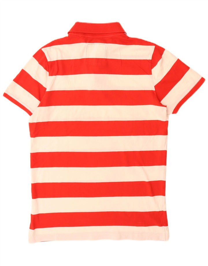 HOLLISTER Herren Poloshirt Mittelrot gestreift