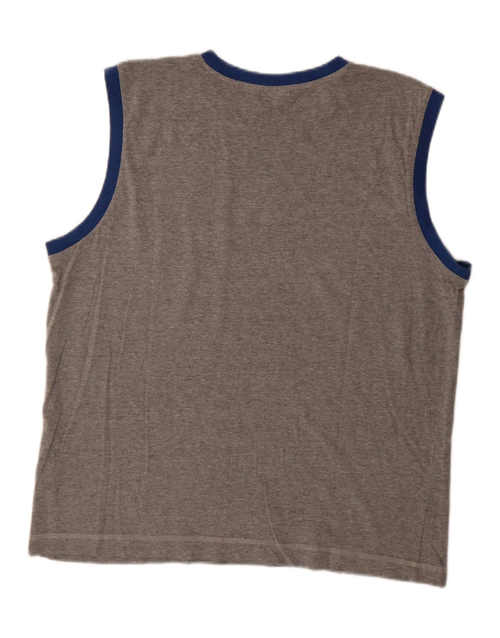PUMA Mens Graphic Vest Top XL Grey Vintage Puma and Second-Hand Puma from Messina Hembry 