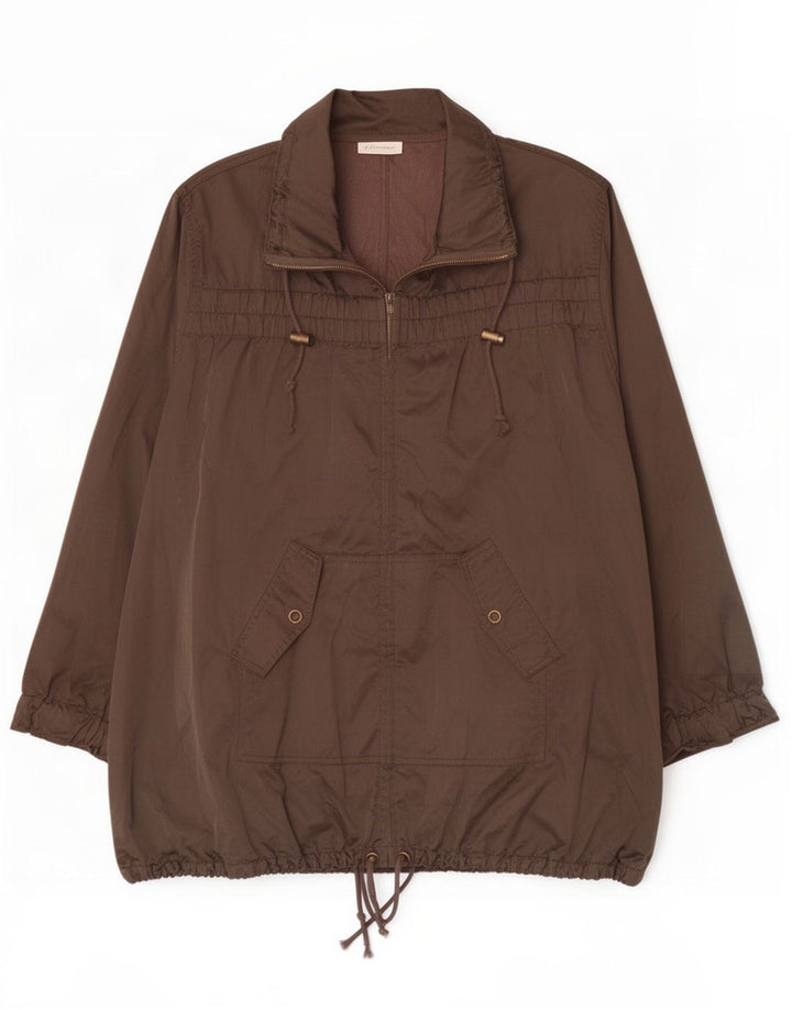 Marks & Spencer Damen Autograph Parka Jacke UK 20 2XL Braunes Nylon