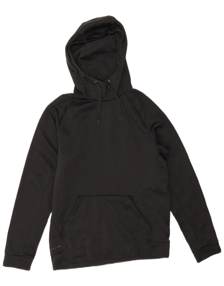 Nike Herren Therma-Fit Kapuzenpullover Mittelschwarzes Polyester