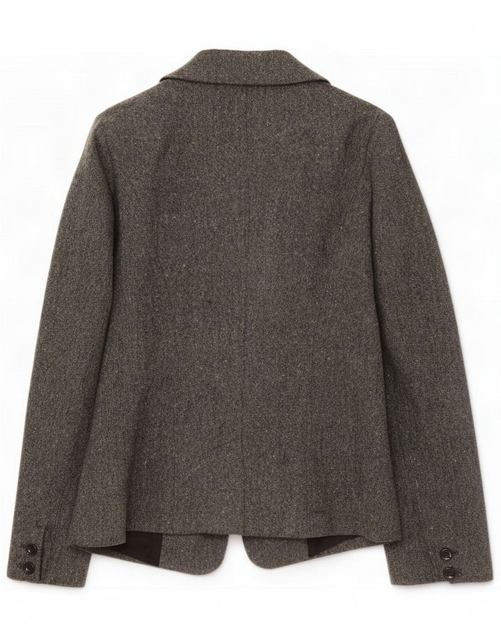 Intrend Damen-Blazerjacke mit 1 Knopf, UK 8, kleine grau gefleckte Wolle Produktbeschreibung Etikettengröße:  Marke: