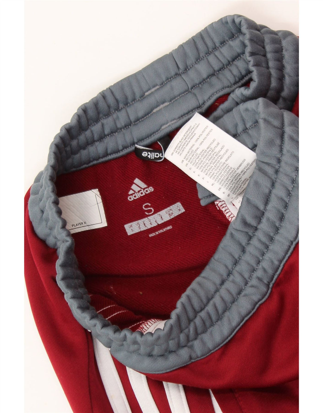 ADIDAS Herren Climalite-Trainingshose, klein, Burgunderrot, Farbblock