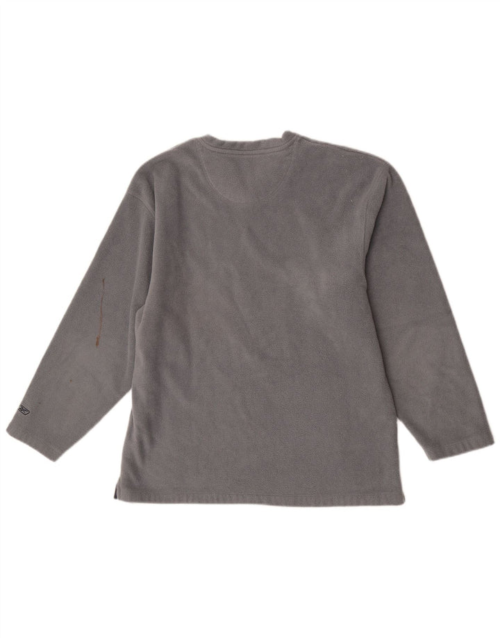 Reebok Herren-Fleecepullover, großes graues Polyester