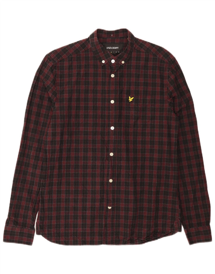 LYLE & SCOTT Herrenhemd Medium Burgundy Check