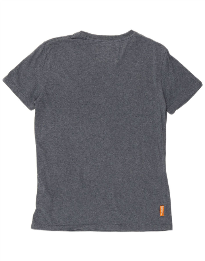 SUPERDRY Herren-T-Shirt-Oberteil, Größe S, Marineblau, Baumwolle