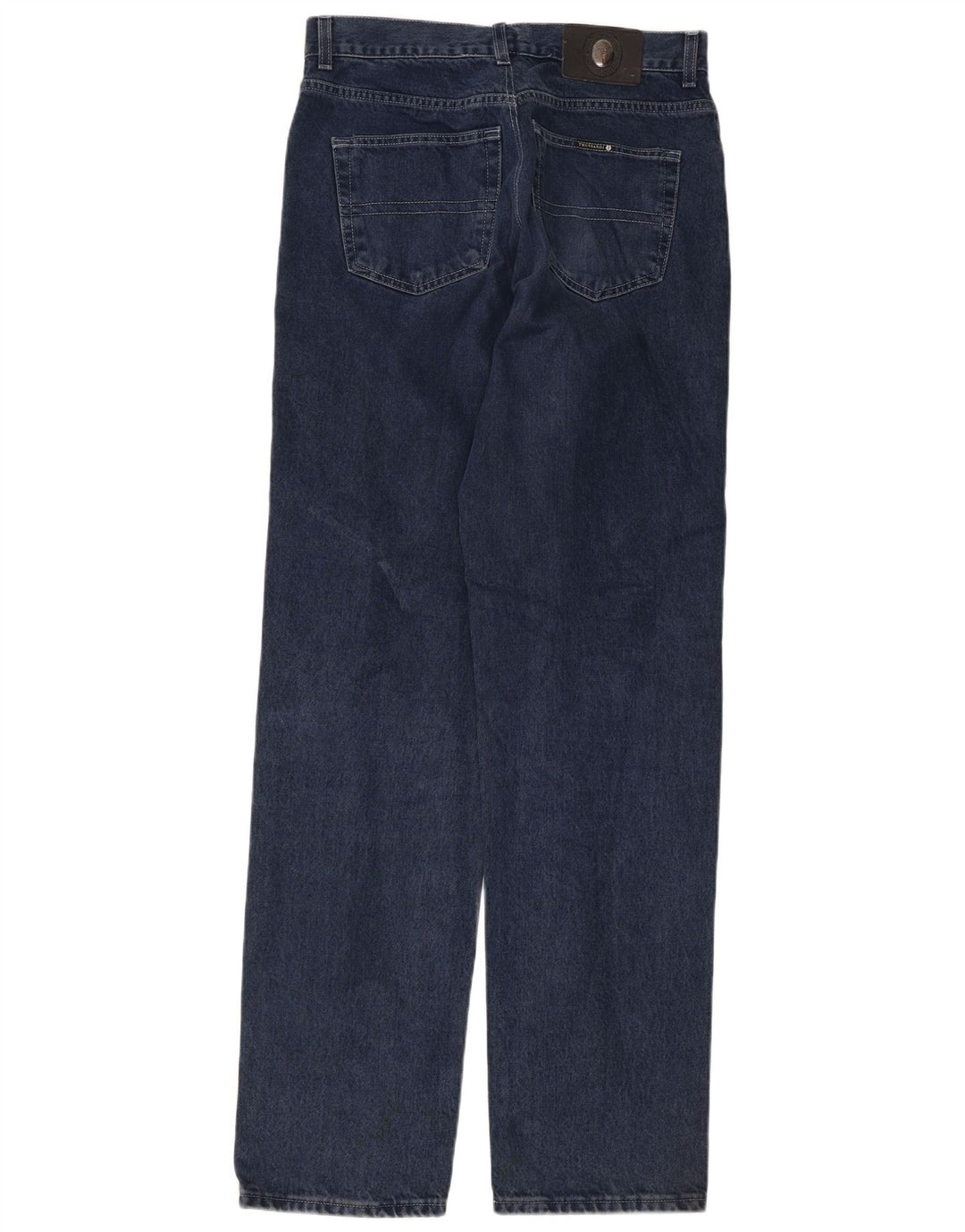 Trussardi Herren Straight Jeans W34 L32 Marineblaue Baumwolle