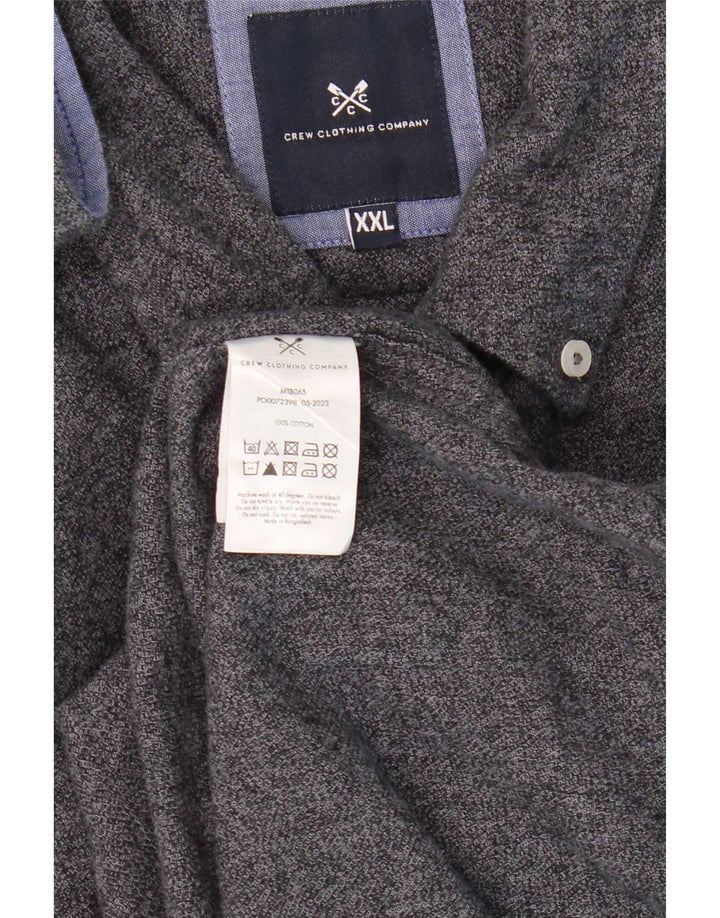 Crew Clothing Herrenhemd 2XL Grau Baumwolle